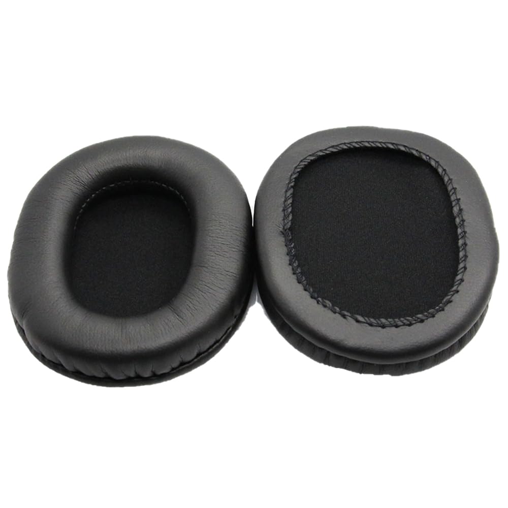 Zapasowe Nausznik do Audio Technica ATH-M50 / M50X / M50XBT / M50RD / M40X / M30X / M20X / MSR7 / SX1 Słuchawek od MMOBIEL - Memory Foam i Protein PU Wymienna Poduszka Uszu - Pady Nauszne - Czarny