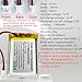 HXJNLDC DC 3.7V1300mAh 103040 Rechargeable Lithium Polymer Battery, Suitable for DIY 3.7-5V Electronic Products with Built-in 2-Wire Battery Replacement