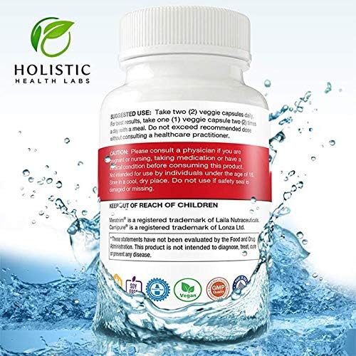Holistic Health Labs Maximum Leptin Weight Management for Women, Extra Strength - MeraTrim, Carnipure and Cissus Quadrangularis Natural Metabolism Support and Cravings Management. 60 Veggie Capsules