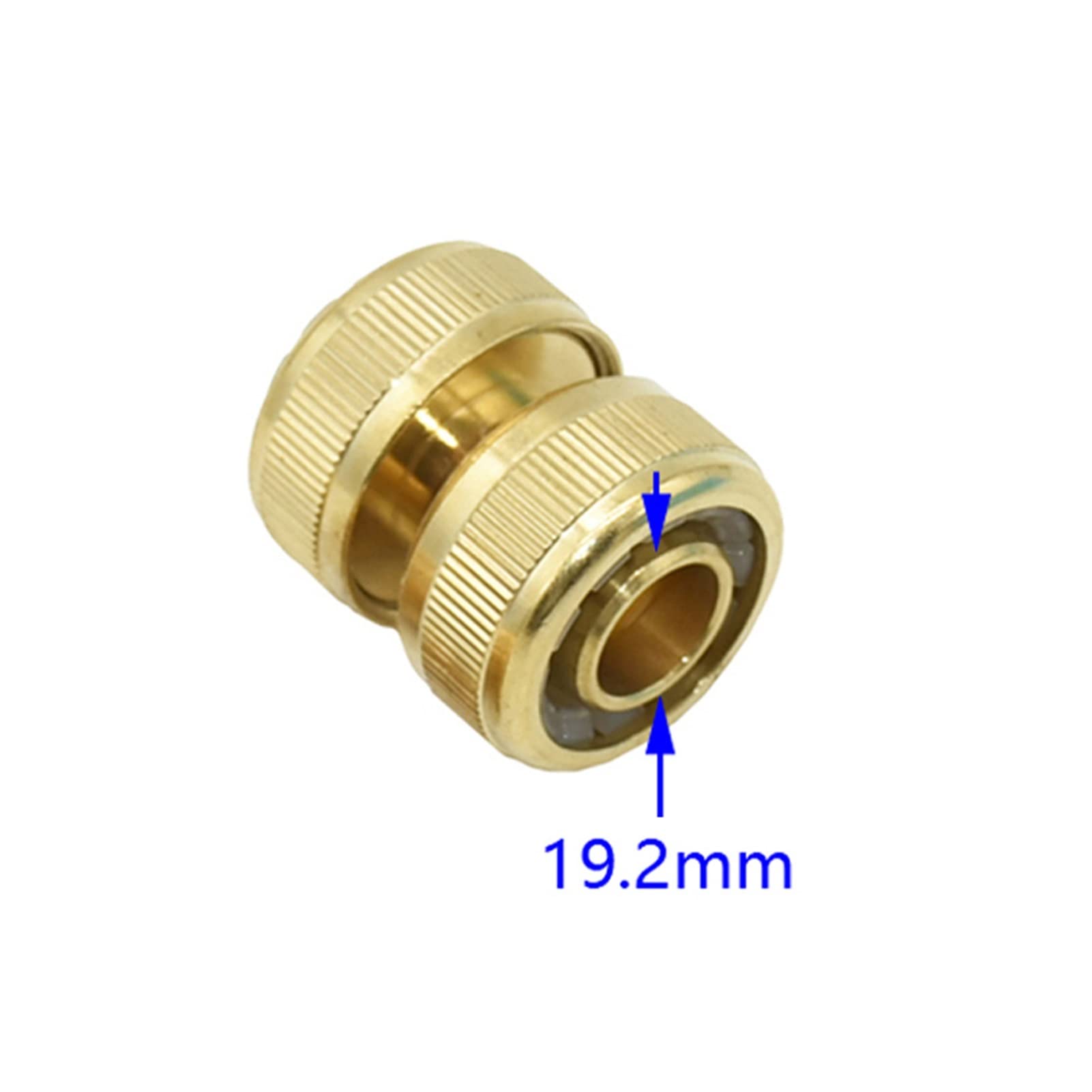 yaoqijie 5pc 1/2 3/4 pulgadas Conector de reparación de la manguera de latón 12 mm / 16 mm Conector de manguera jardín Adaptador de tubería de agua invernadero lasting (Color : 3I4)