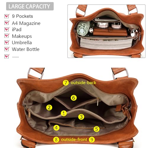 Image of Crossbody Bags for Women Large Hobo Purse Shoulder Handbag Wallet Set 2PCS | Soft PU Leather,Total 9 Pockets,Large Capacity,with a Spacious Functional Wallet,Detachable Shoulder Strap,Stylish Design