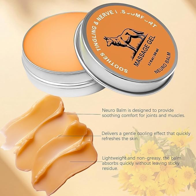 Miniatura 3 de TheraWolf Neuro Balm - Crema calmante para articulaciones y músculos con aceite de árnica, azul alcanfor y extracto de manzanilla  Ungüento