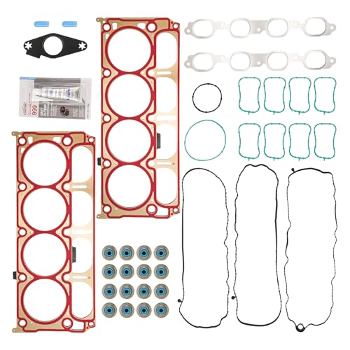 Image of KAX Engine Cylinder Head Gasket Set Compatible with Chevy Silverado 1500 GMC Sierra 1500 2014-2017, Cadillac Escalade ESV /Yukon XL 2015-2017, Corvette 2014-2015 6.2L 5.3L 4.3L,Head Gasket Kit, HGS3244