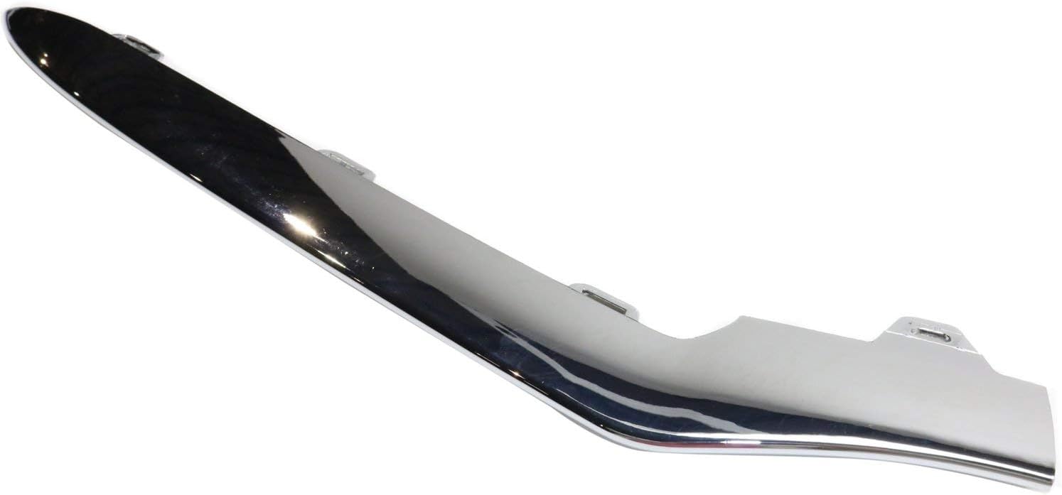 Garage-Pro Bumper Trim SET Compatible with Mercedes Benz E250 2014, E300, E350 2014-2016, E400 2015-2016 Front, Driver and Passenger Side, Chrome, Sedan, Wagon