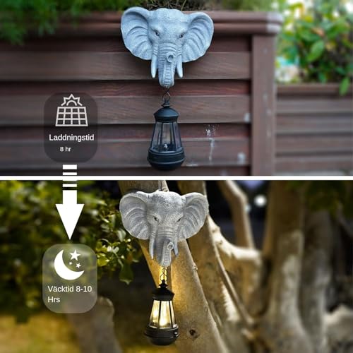 Lanternes d'extérieur éléphant pour illuminer vos soirées sur le balcon