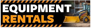 Equipment Rentals Vinyl Banner with Optional Sizes (Made in the USA)