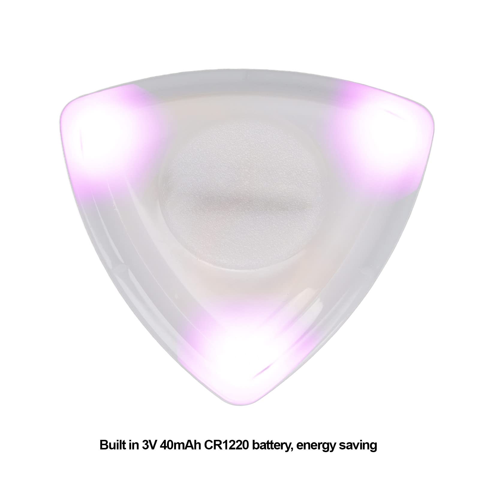 Keenso Glowing Guitar Pick with High Sensitivity LED Light Guitar Pick Replacement for Guitar (Purple), Kompakt - Image 2