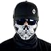 Hoo-Rag Gunslinger Skull Neck Gaiter Skeleton Face Mask - Wear it 10+ Ways