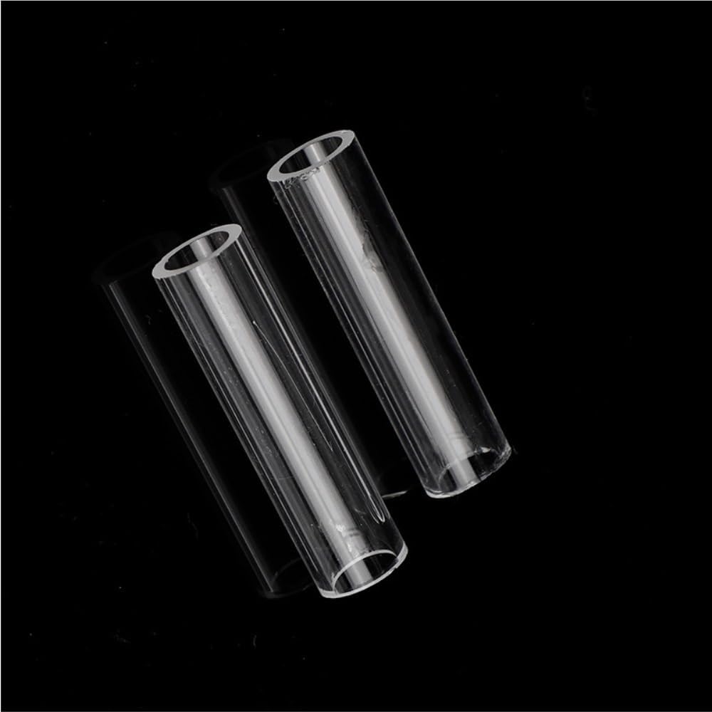 Acrylic Pipe Rigid Transparent Glass Quartz Tube Borosilicate Blowing Tubing Length 200 to 466mm OD 15mm(15mm*100mm)