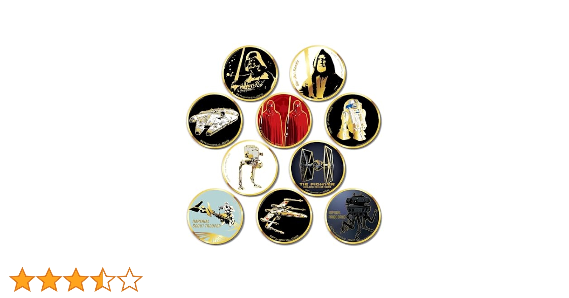 スターウォーズ金バッジvol.2 全10種セット未開封品 Amazon | テンヨー(Tenyo) STAR WARS スター・ウォーズ 金バッジ