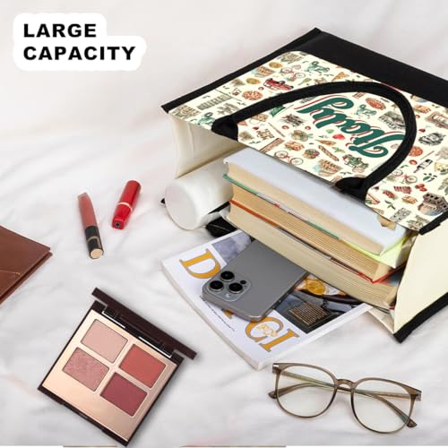 Seattle Italy Chicago New York Las Vegas Paris Gifts for Women Canvas Tote Bag Mother's Day Gifts for Women4