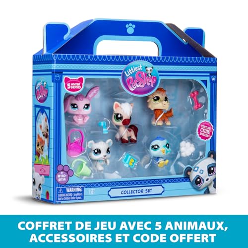 Littlest Pet Shop Collector Set Thème Montagne Hiver 5 Animaux et Accessoires Licence Officielle Pet Shop Coffret Jouet Mini Figurines Animaux Mignons Jouet Enfant et + BF00573 - vue 3