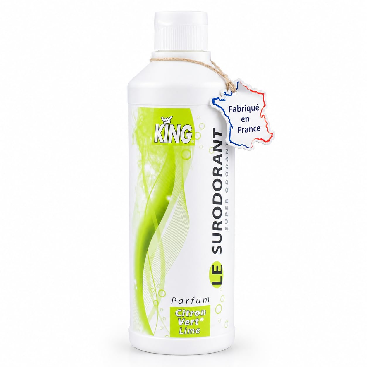 Surodorant Citron Vert 500 ML | Concentré – pur ou dilué – sans rinçage – odeur rémanente plusieurs heures – WC sanitaires poubelles espaces collectifs