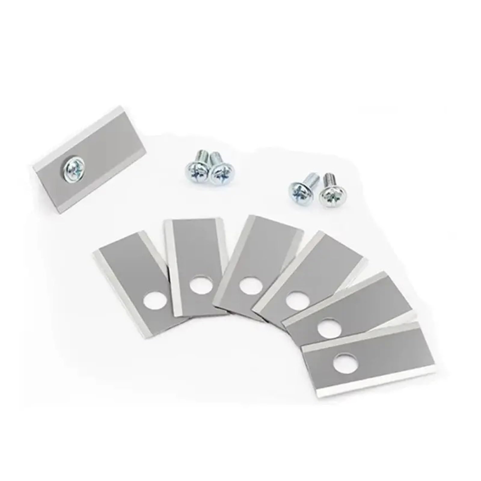 Lame di Ricambio in Acciaio, Compatibili con Il Tosaerba Robotizzato Worx Landroid(Silver)