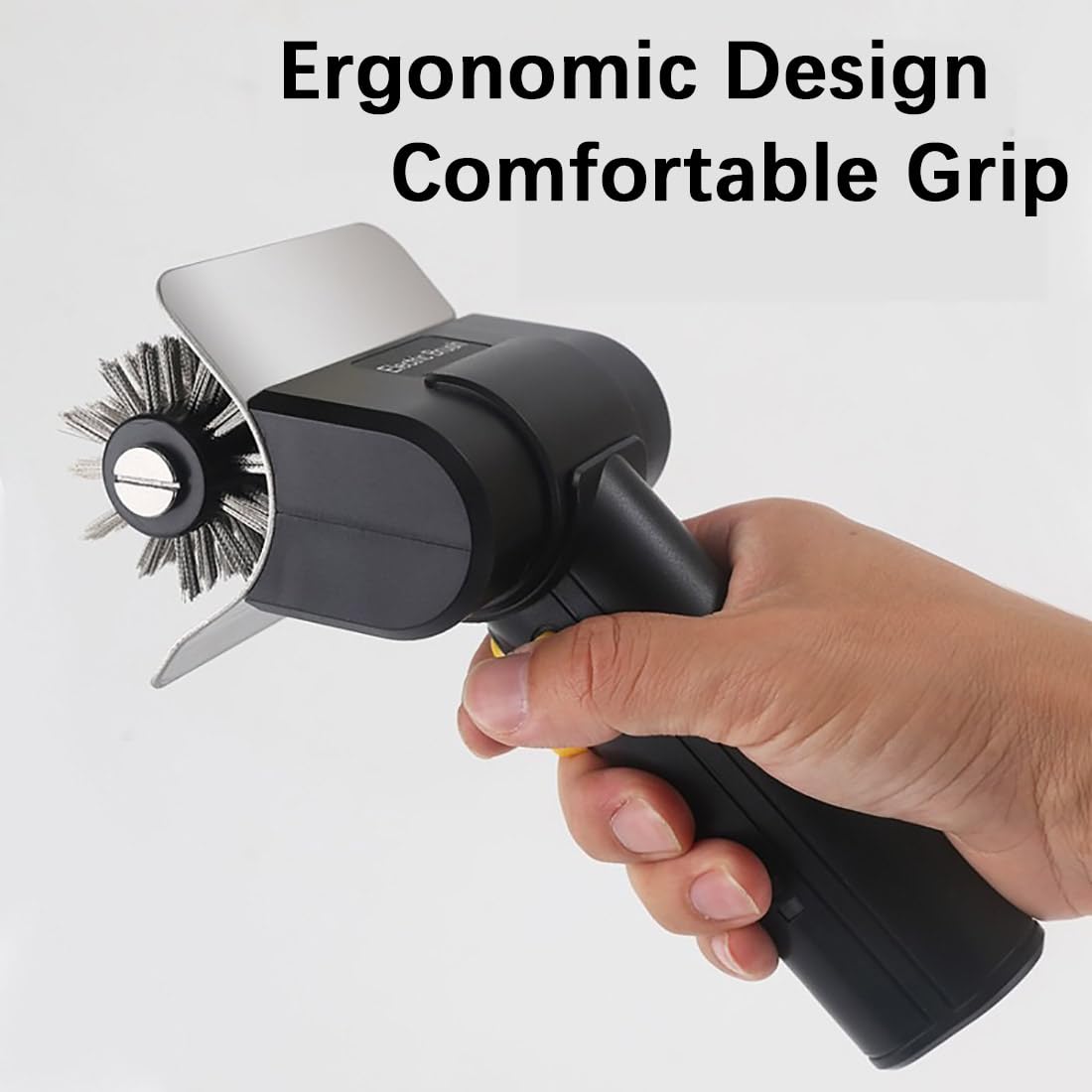 Cepillo Eléctrico para Barbacoa, Limpiador eléctrico Recargable de 1100 RPM, batería de 2000 mAh, Cabezal de Cepillo de Acero Inoxidable, para Parrillas de Gas y carbón.