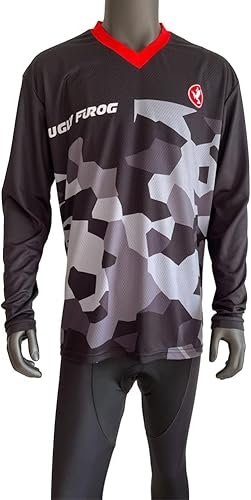 Vista 7 de UGLY FROG Camiseta de ciclismo clásicode moda para hombre, camiseta de ciclismo y camiseta de bicicleta para verano, ropa deportiva para bicicleta