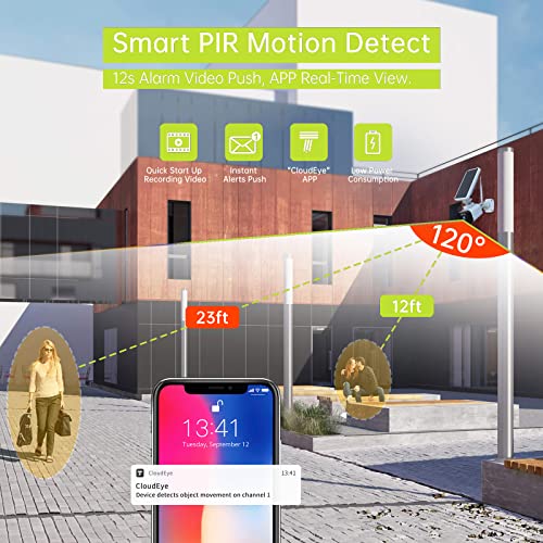 Camblink [4Mp Night Vision+Motion Detection] Wireless Solar Security Camera System For Home Outdoor (3 Cameras With Base Station), 2-Way Audio, App Remote, Ip65 Waterproof, Sd/Cloud Storage #TOP2