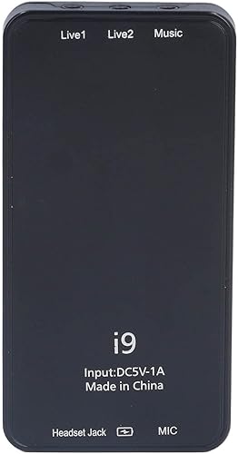 Miniatura 8 de Juego de cambiadores de voz I9, mini disfraz de voz de transmisión en vivo, cambiador de voz de micrófono de mano, 8 sonidos diferentesefectos de