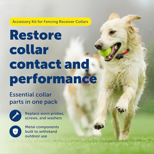 PetSafe Accessory Kit for Fencing Receiver Collars - Replacement Components for In-Ground & Wireless Dog Receiver Collars - Includes Contact Points, Clear Caps, Screws & Washers