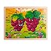 WFF Spielzeug Kinder Puzzle Gebäude aus Holz Spielzeug Baby Jungen und Mädchen Lernspielzeug Früherziehung Spielzeug (Color : Grape)