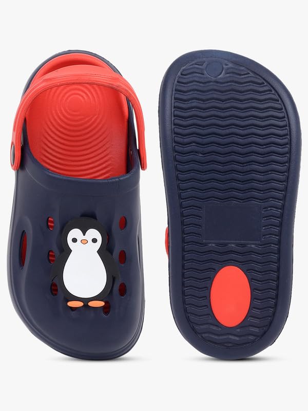 superminis Penguin Design Slingback Clog Shoes for Kids | Indoor & Outdoor Clog Sandals for Boys & Girls 5 514s7mp3QAL