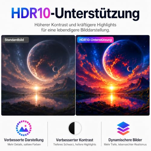 ZZA 32 Zoll Full HD Monitor, 1920 x 1080, PC-Bildschirm für Homeoffice, VA – Ansicht 3
