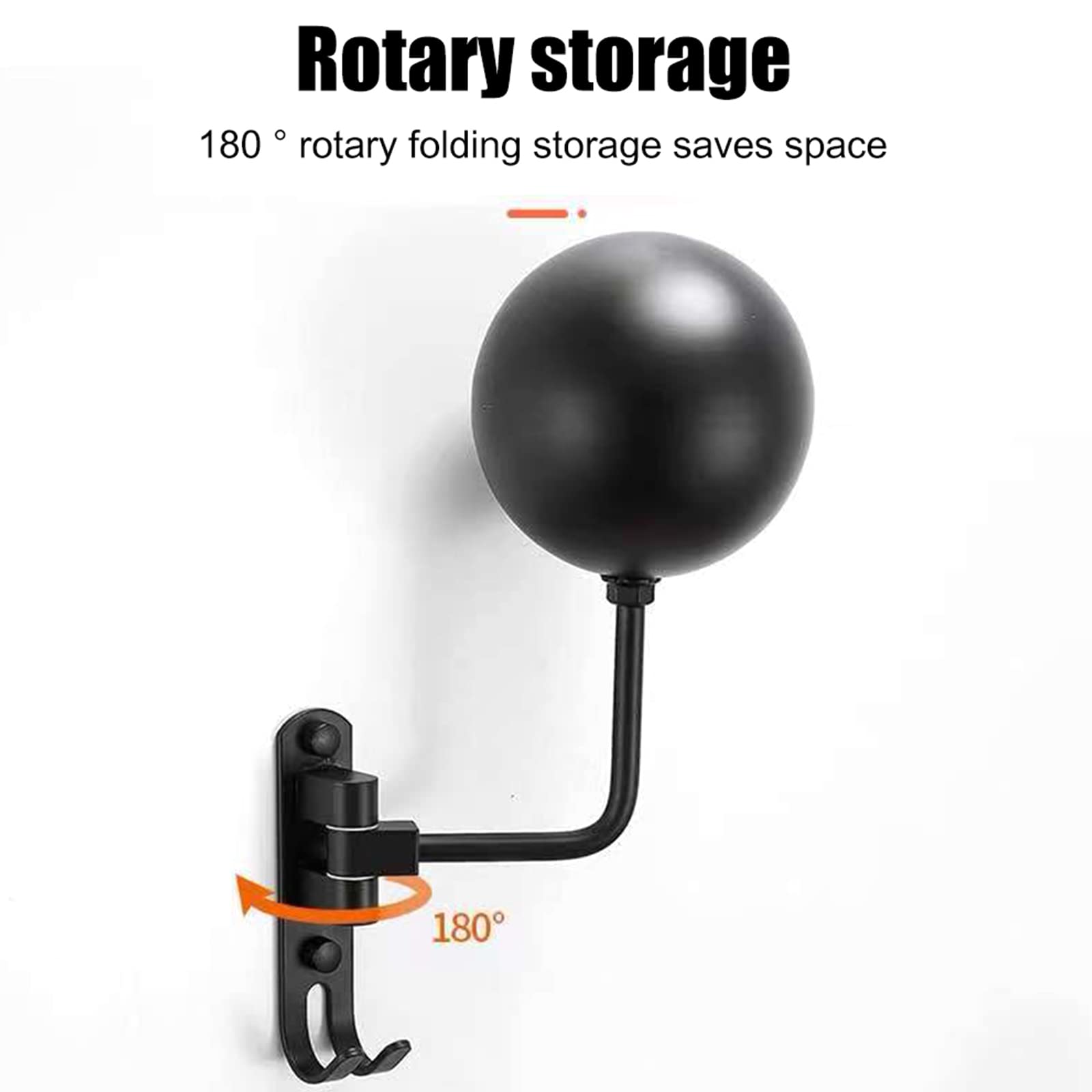 2 soportes de casco de pared para motocicleta, colgador casco, montaje en pared, rotación de 180°, doble gancho de pared, para casco de moto, bicicleta, béisbol