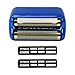 SUNJCO New Replacement Foil and Cutters for Ba-Byliss PRO Double Foil Shaver, Replacement Foil for Ba-Byliss PRO FXFS2 Shaver, (Blue)