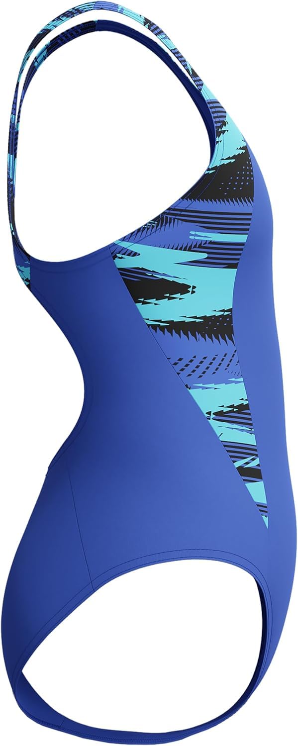 Speedo Mädchen Hyperboom Splice Muscleback-Badeanzug | Schwimmtraining | Chlorbeständig | Schnell trocknend | Stretchmaterial | Bequeme Passform