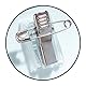 Durable Namensschild Click Fold, mit Kombiklemme, 54 x 90 mm, 70% recycl. PP, 25 Stück, 821419