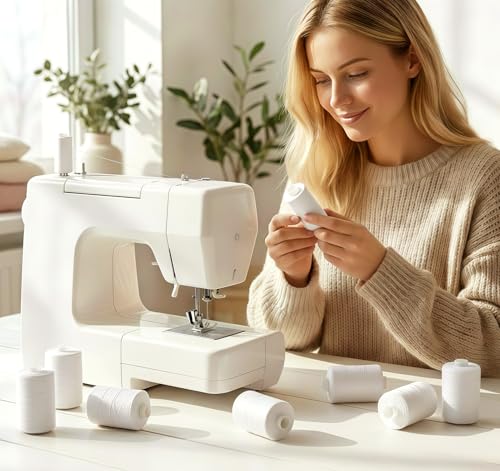 Hilo para coser ilauke 12 bobinas 1000 yardas cada una miniatura 2