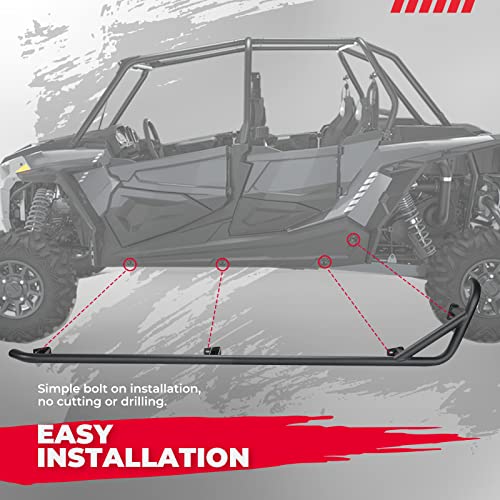 Kemimoto Xp 4 1000 Nerf Bars Rock Sliders, Kemimoto 4 Steel Side Steps Nerf Bars Tree Kickers Compatible With Polaris Rzr Xp4 1000/4 Turbo 2014-2023 #TOP1
