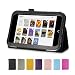 GMYLE Purple PU Leather Slim Folio Magnetic Flip Stand Case Cover with Sleep/ Wake Function for Barnes & Noble Nook HD 7" inches Tablet