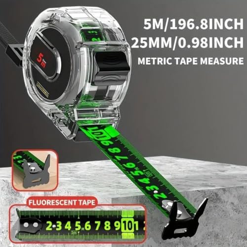 Cinta métrica retráctil de ABS compacta para trabajos de construcción 8