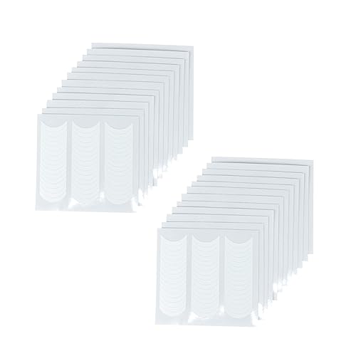 Moon Shape French Manicure Stickers - 24 Sheets Self-Adhesive Nail