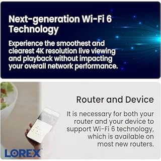 Lorex 4K 8MP Wi-Fi 6 Spotlight Security Camera | Indoor/Outdoor | Colour Night Vision | Smart Motion Detection | 32GB Local Storage | 2-Way Talk | IP65 | No Monthly Fees | Black | Proudly Canadian