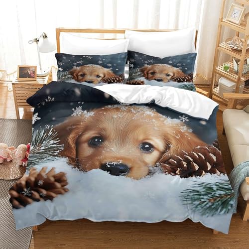 Housse de couette microfibre hypoallergénique avec fermeture éclair 3D