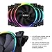 PCCOOLER 120mm Case Fan 3 Pack Computer Case Fans PWM Cooling PC Fans,Dual Light Loop Quiet Fan/Multiple Light Modes with Controller for PC Cases