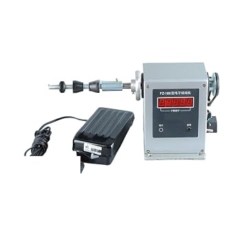 Electric Counting Winding Machine Adjustable Type Semi-Automatic Winding Tool Industrial High-Speed Winder 0-9999 Count Range for Motor Coils