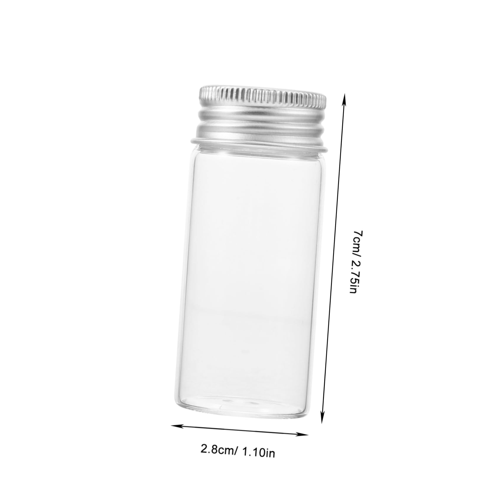 CALLARON 24stücke Glas Reagenzgläser Mit Deckel Kleine Fläschchen Volumen Auslaufsichere Reagenzgläser Mit Verschluss Durchsichtige Röhrchen Für Laborgebrauch