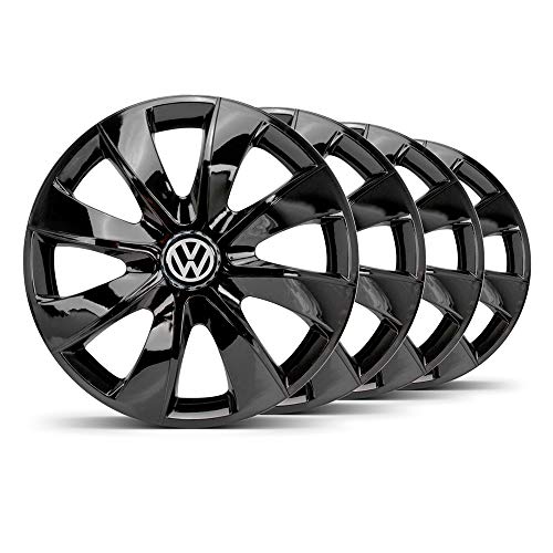 Jogo Calota Prime Unicolor Aro 14 Preta VW Gol G5