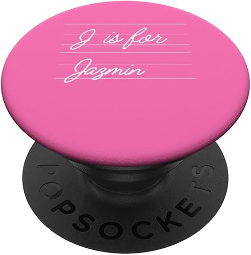 Personalized J is for Jazmin Name Student Kindergarten Girl PopSockets Standard PopGrip