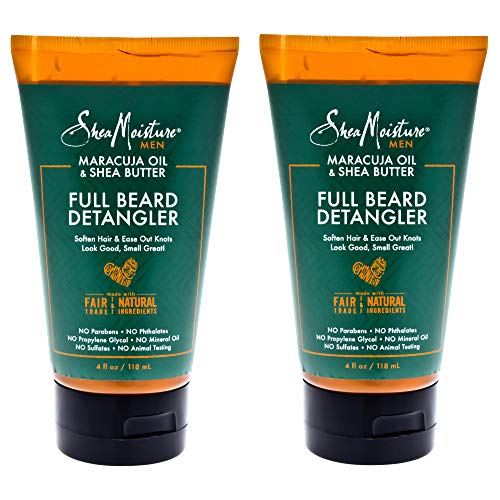 Shea Moisture Maracuja Oil & Shea Butter Beard Detangler Soften Hair Pack Of 2, 4 Oz