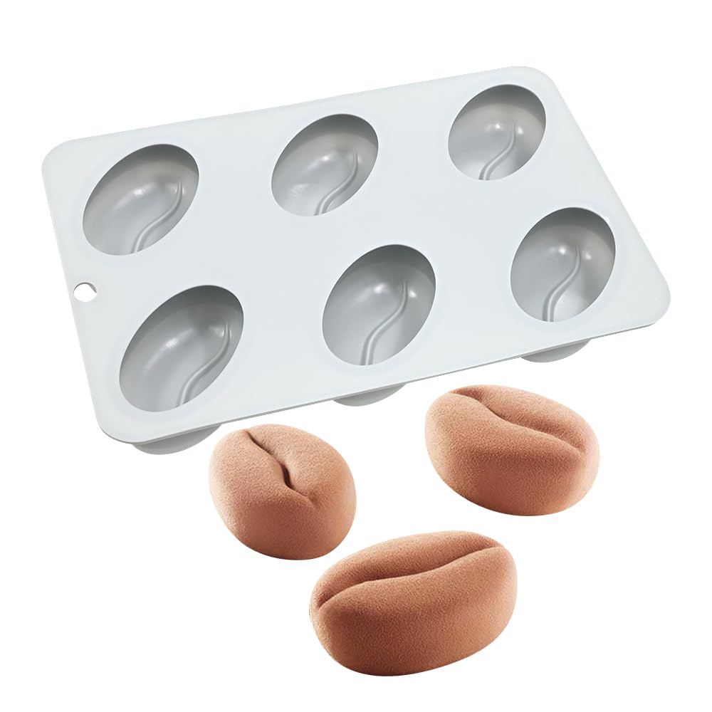 Silicone stampi cottura per Mousse torta, 3D cottura stampi dessert stampo per cioccolato pasticceria gelatina cheesecake, forma di fascio di caffè