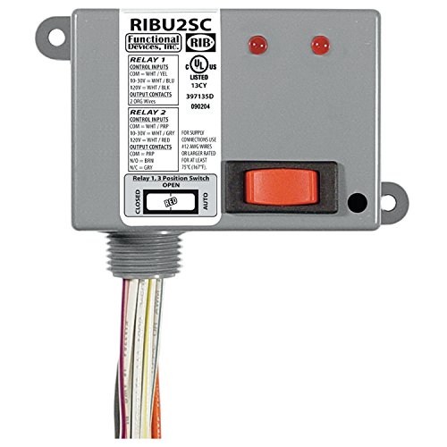 Panel Relay 4.00x1.50in 15Amp SPDT 10-30Vac/dc/120