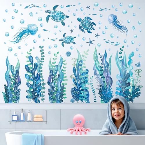 Stickers de pared DECOWALL Ocean que brillan en la oscuridad miniatura 3