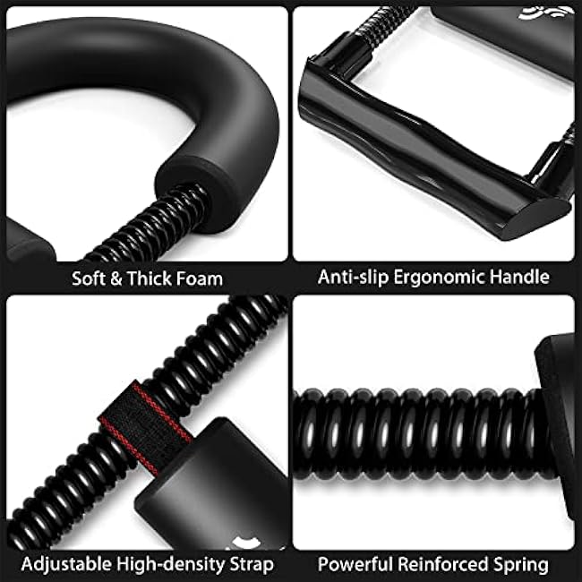 Forearm Strengthener Sportneer Forearm Wrist Strengthener Exerciser with Adjustable Tension for Improving Strength - Hand Developer Arm Grip Workout Strength Trainer Home Gym Workout Equipment for Starter and Pro