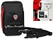 Produktbild Kamera Foto Tasche Lamborghini Black-red Set mit 8GB SD Speicherkarte für für Sony CyberShot DSC W830 WX350 / Canon IXUS 285 275 HS 180 175 / Panasonic Lumix DMC SZ10 / Nikon COOLPIX A300 A10