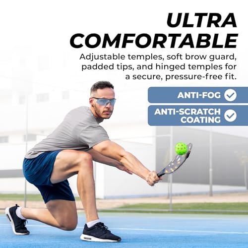 Image of Tourna Specs Eye Guards for Enhanced Visibility and Protection in Tennis, Pickleball, and Golf