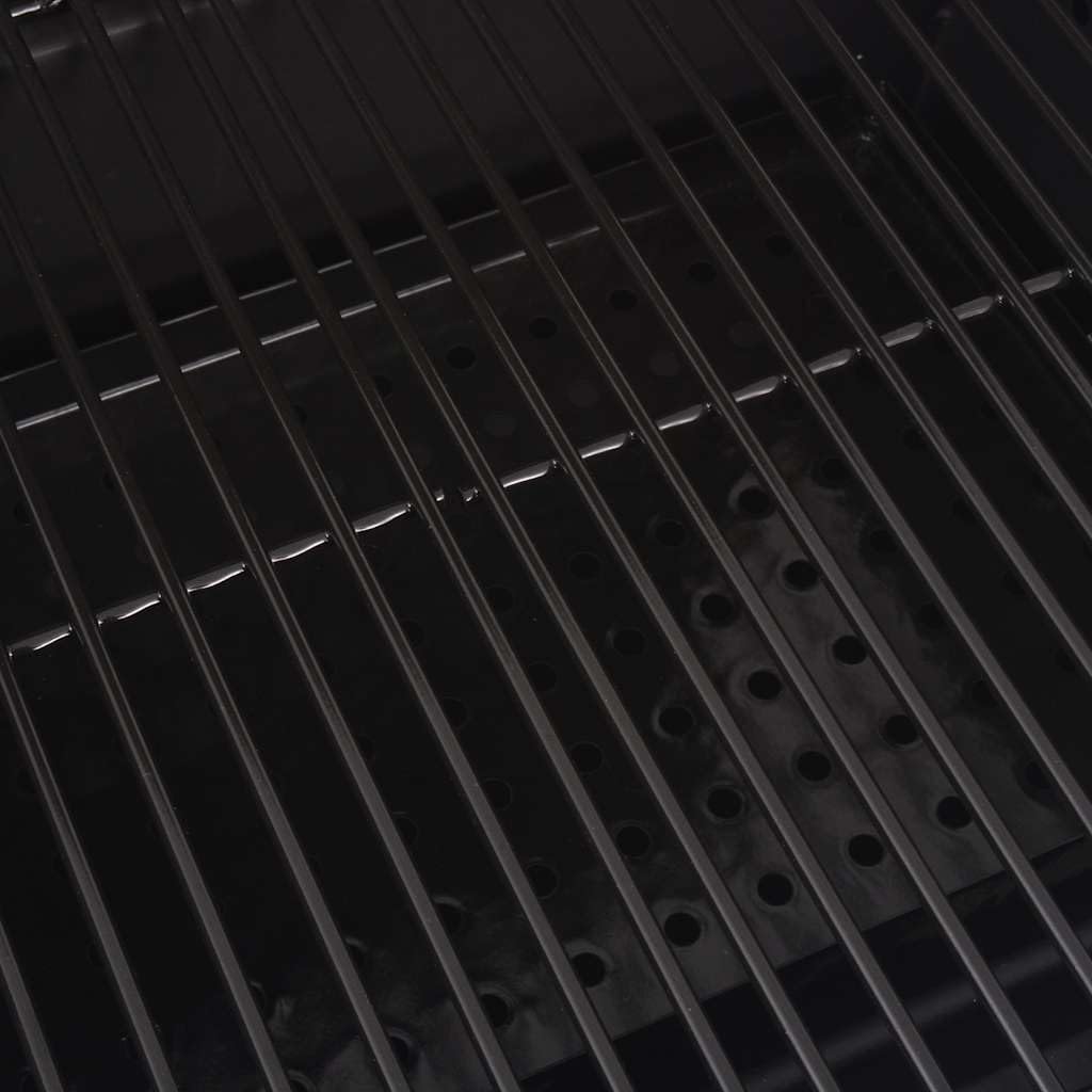 Barbacoa de carbón vegetal ahumador con estante, color negro, parrilla de acero con recubrimiento de polvo, 127 x 64 x 125 cm, parrilla de acero inoxidable, para barbacoa, jardín, terraza